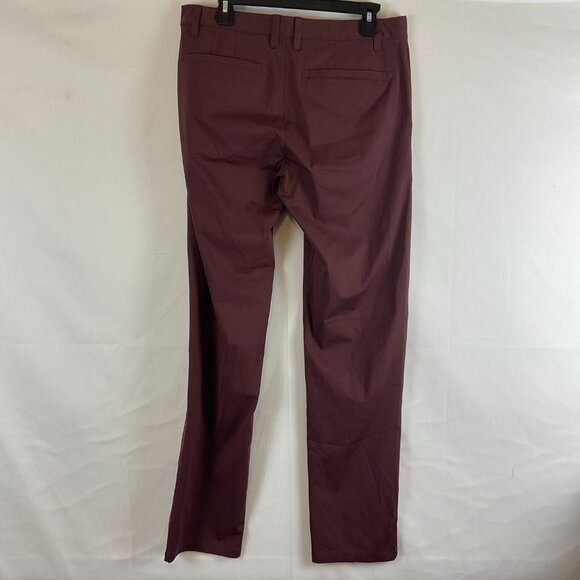 Rhone Pants Men's 32 Maroon Straight Leg - Picture 6 of 10